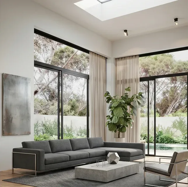 Residential living room design by HATd Studio